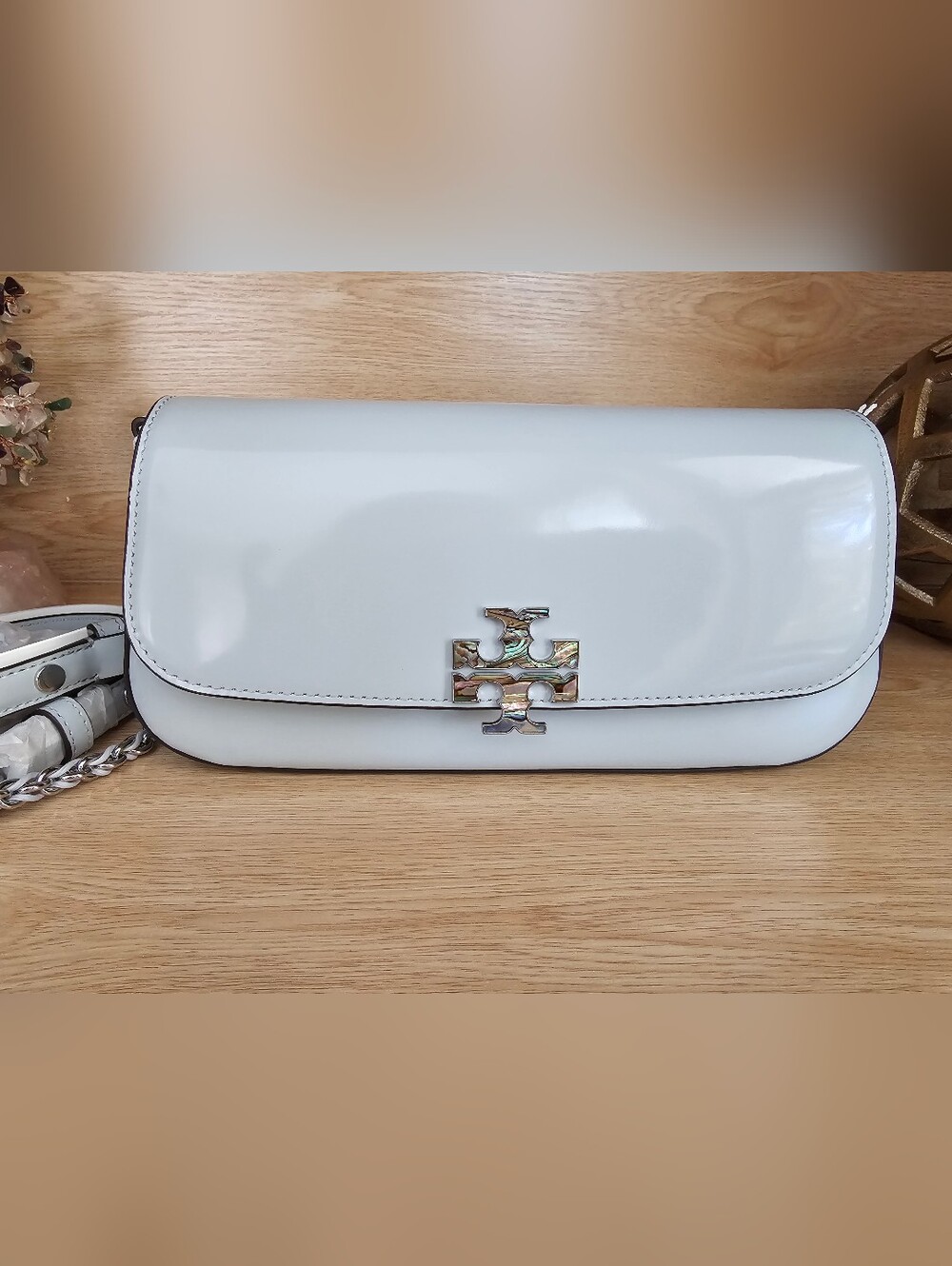 Tory Burch Britten Abalone Convertible Crossbody Bag.